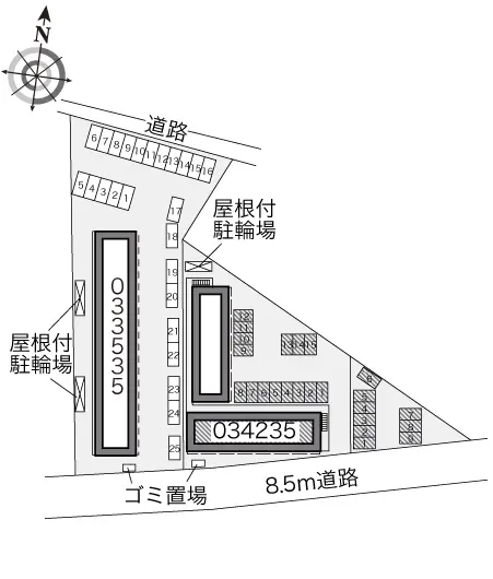 ★手数料０円★千葉市稲毛区萩台町　月極駐車場（LP）